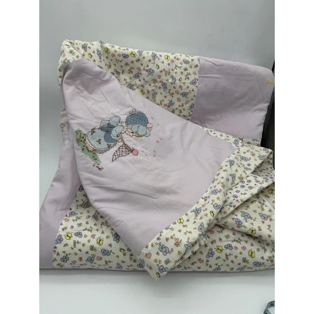 Precious Moments bedding PMI Spectrix patchwork cross-stitch comforter full